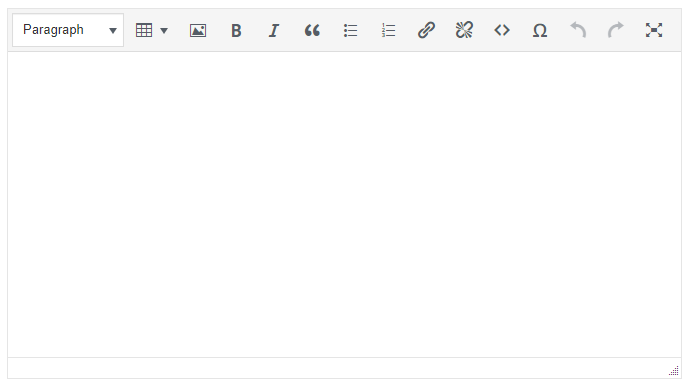 Sample WordPress Post Editor