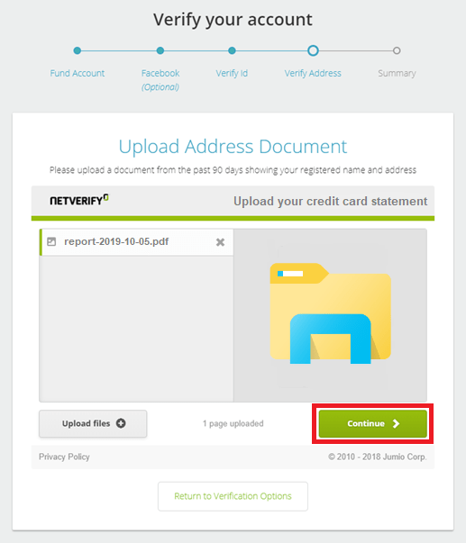Neteller Credit Card Statement Upload