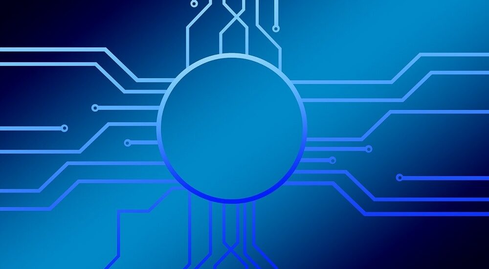 Electric Circuit Flow Graphic