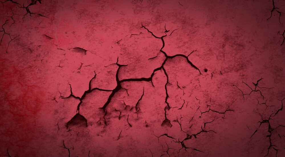Red Texture Cracks