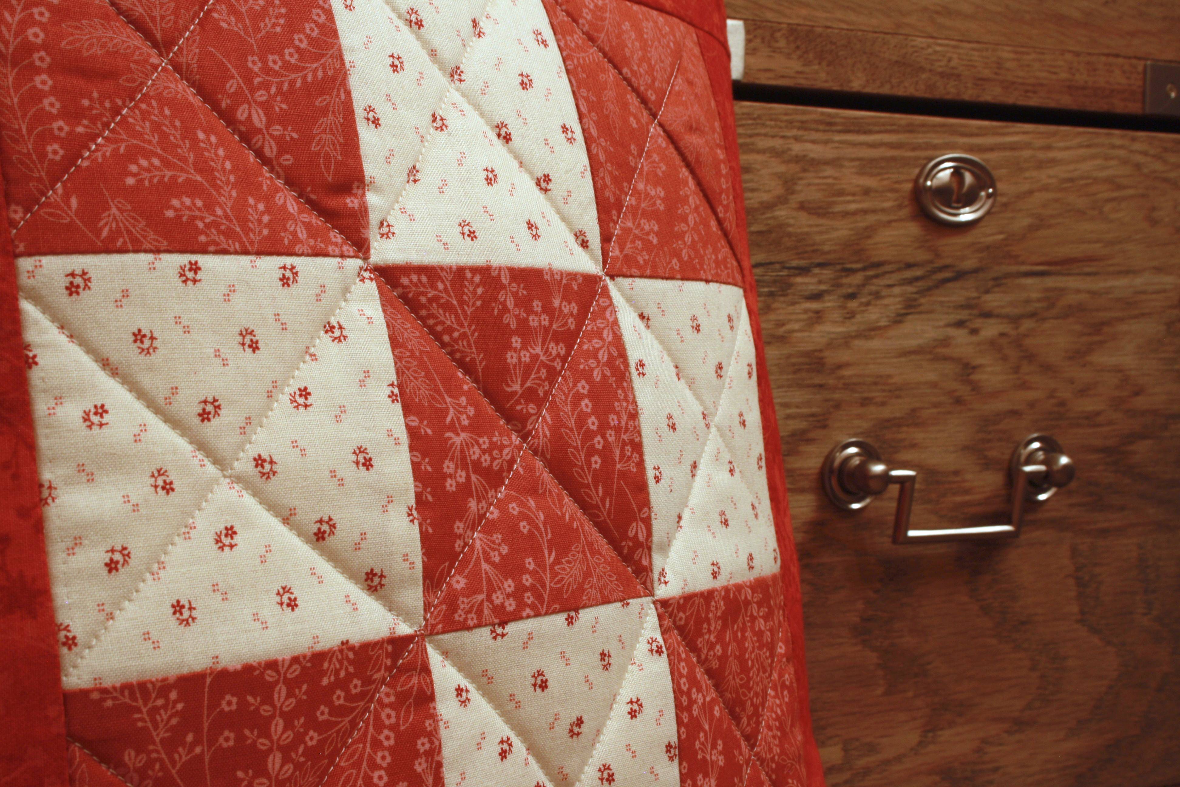 Patchwork cushion by Mrs D