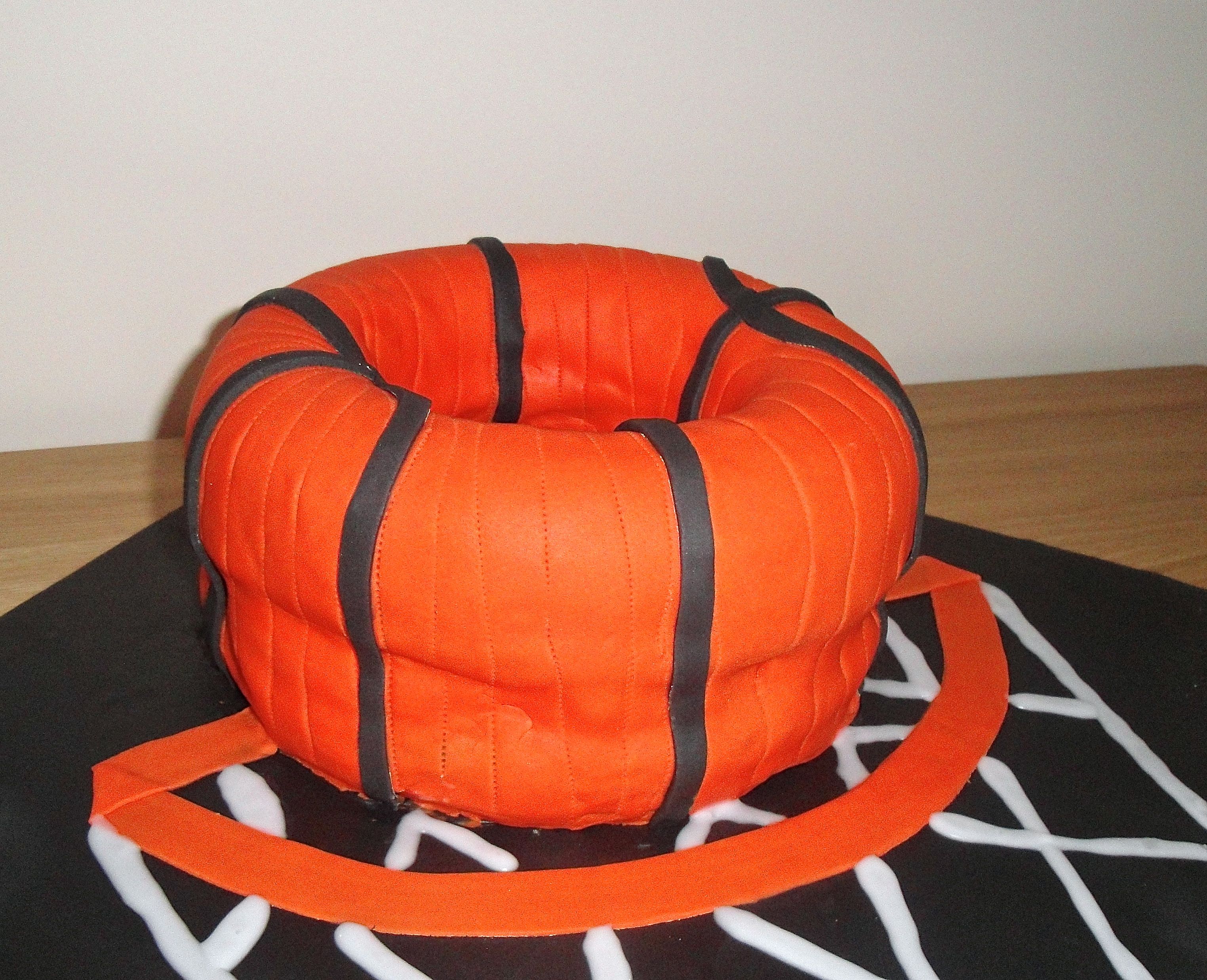 Basketball in the hoop!