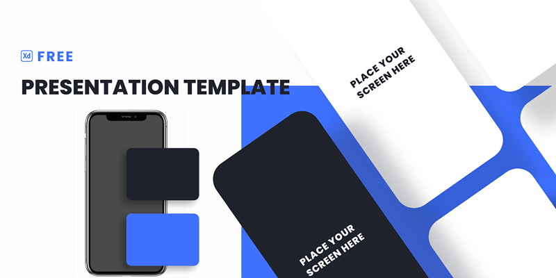 Free iphone 13 pro psd mockup to showcase your ui/ux design or ios app presentation in a photorealistic style. Adobe Xd App Presentation Template Bypeople