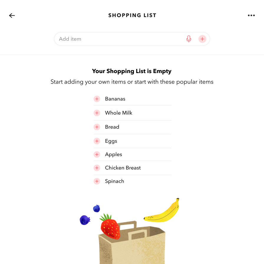 Shopping List
