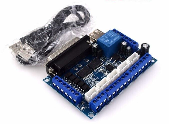 5 Axis Cnc Interface Adapter Parallel Breakout Board For Stepper Motor