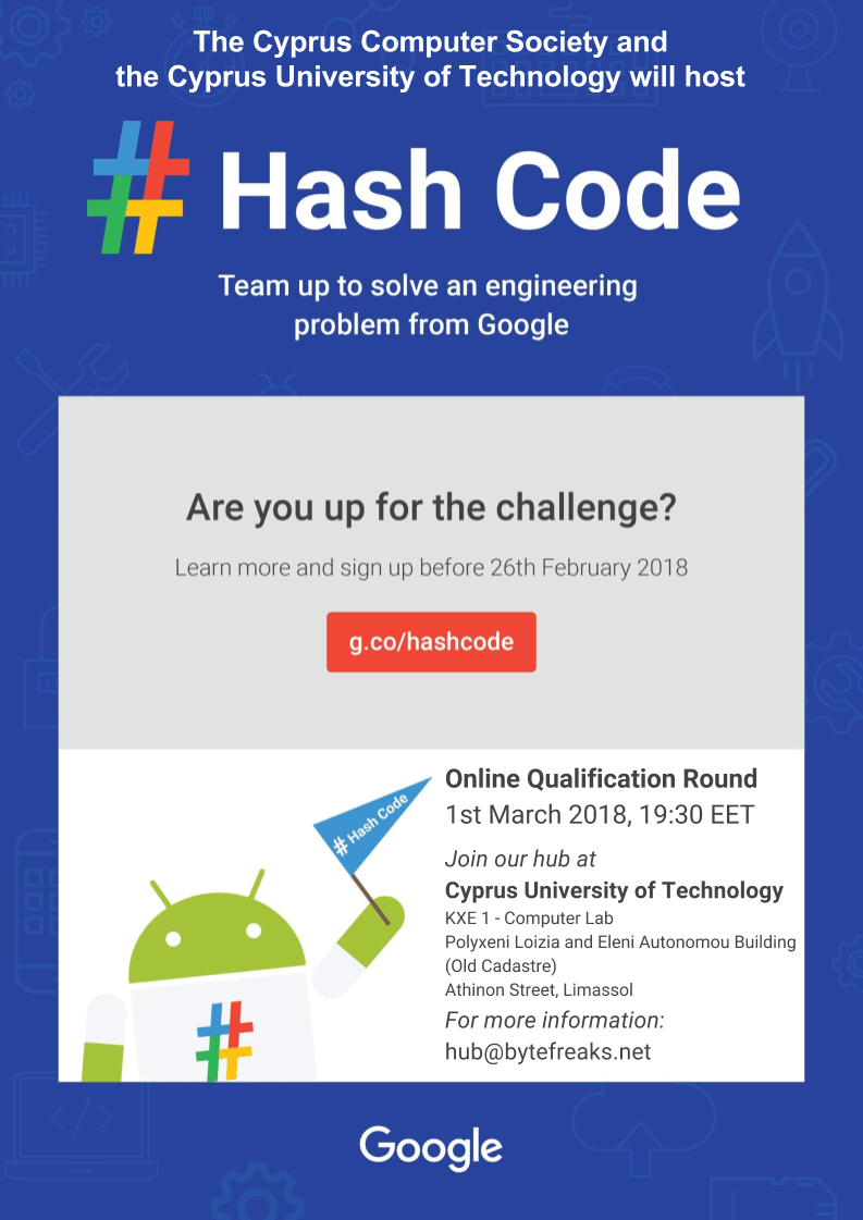 [Hash Code 2018] Poster Limassol