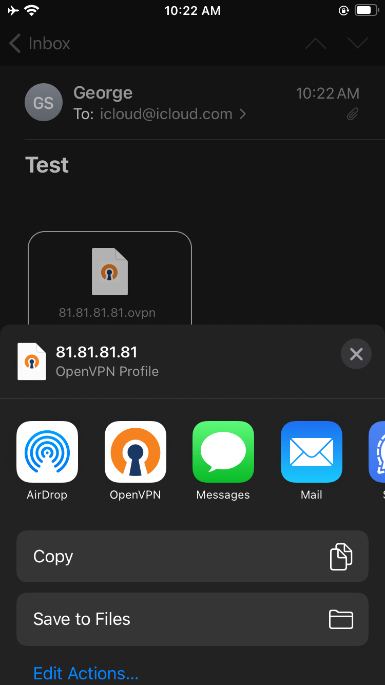 Set Up OpenVPN Connect with .ovpn profile for Apple iOS (iPhone, iPad