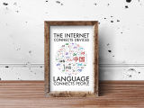 Language Connects People Posters