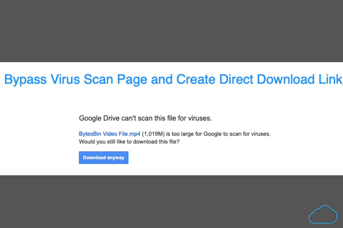 If you haven't yet explored the new drive, you might not be aware of just how many features are built into it read full profile google drive was launched a few months ago, replacing the google docs feature that most people had become acquai. How To Bypass Google Drive Virus Scan Warning 2021