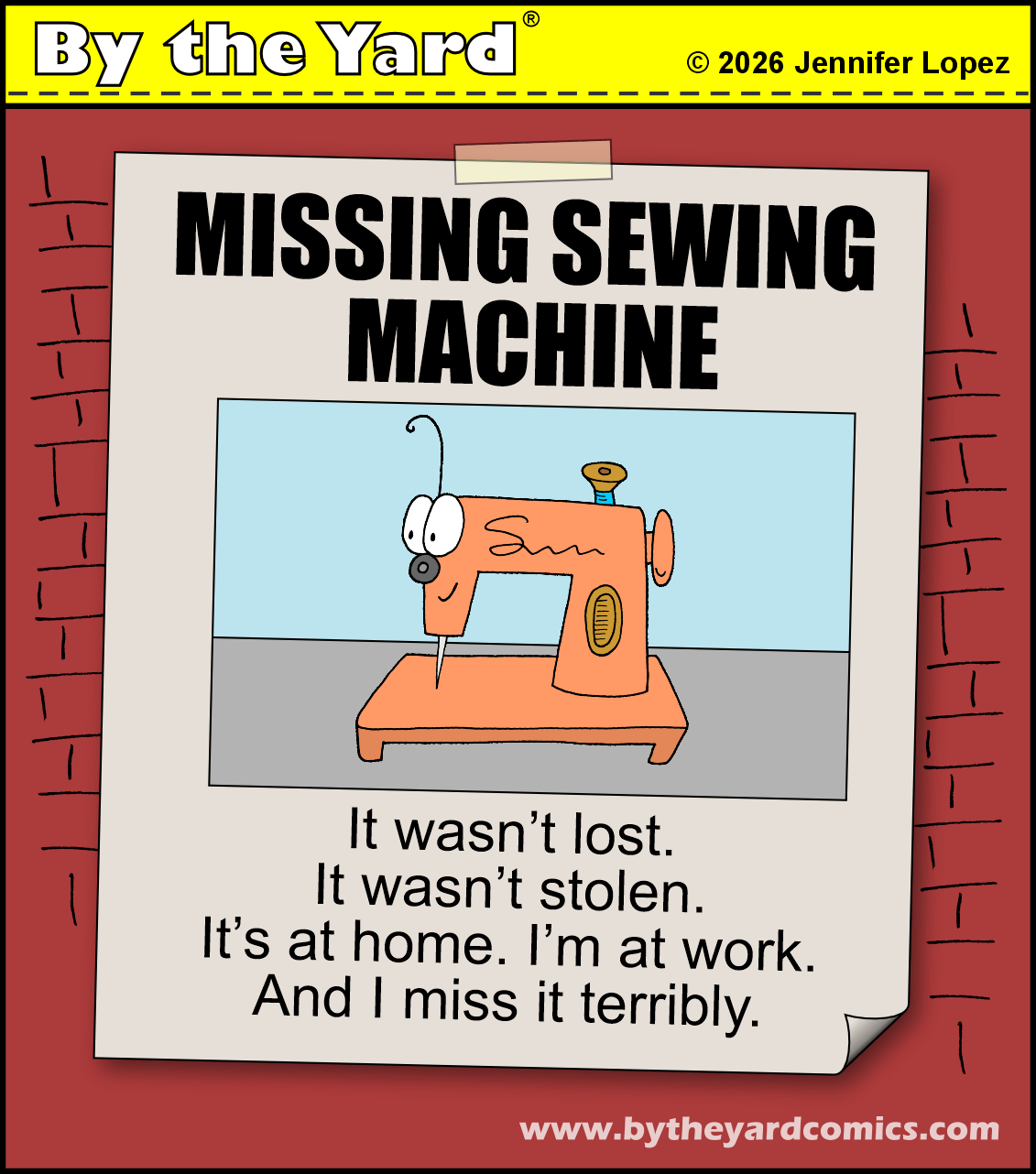 Missing Sewing Machine