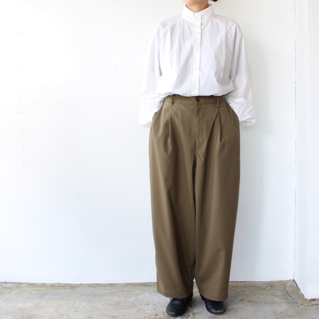 harapeco Eve Twil Pants ワイドパンツ ストレートパンツ WOOL harapeco Eve Twil Pants ワイドパンツ ストレートパンツ WOOL
