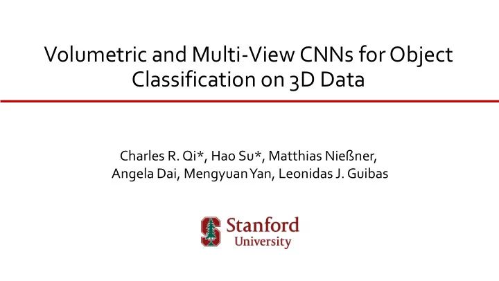 Volumetric And Multi View Cnns For Object Classification On 3d Data - Perfect Full HD Colorful Pictures | Free Download