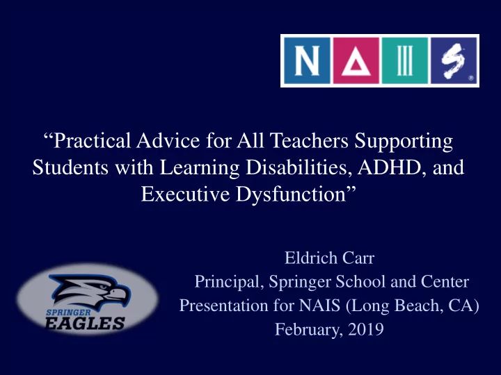 Ppt Executive Dysfunction Eldrich Carr Principal Springer School - Colorful Wallpaper Collection - Desktop Quality