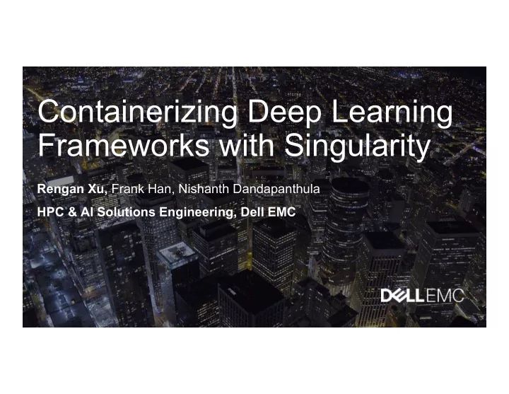 Pdf Containerizing Deep Learning Frameworks With Singularity - Vintage Photo Collection - Full HD Quality