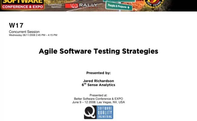 [PPT] - Agile Software Testing Strategies Agile Software Testing ...