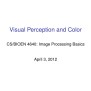 [PPT] - Visual Perception And Color CS/BIOEN 4640: Image Processing ...