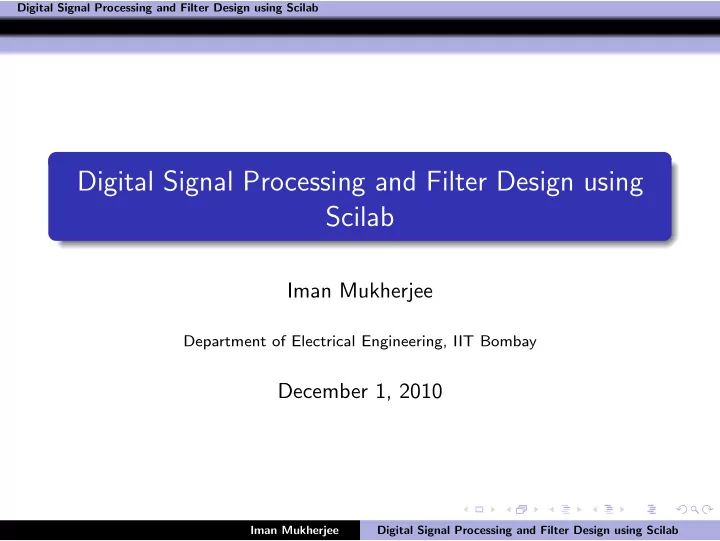 July 23 Dsp Scilab New Pdf Filter Signal Processing Discrete - Download Professional Light Background | HD