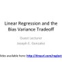 [PPT] - Linear Regression And The Bias Variance Tradeoff Guest Lecturer ...