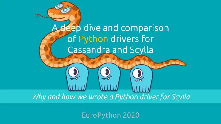 Europython Talk A Deep Dive And Comparison Of Python Drivers For Cassandra And Scylla From - Abstract Backgrounds - Classic 8K Collection