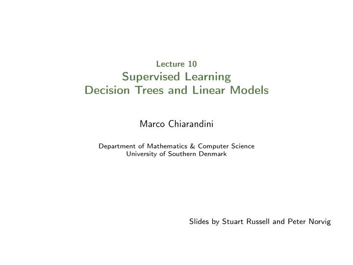 Ppt Supervised Learning Via Decision Trees Lecture 8 Supervised Powerpoint Presentation 822878 - Best Minimal Textures in HD