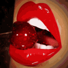 Also curly hair, the only time you will have straight hair is wigs or perms that relaxes the hair. Gina101 Gina101creative Gif Gina101 Gina101creative Red Lips Discover Share Gifs