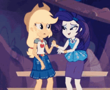 Free online my little pony games for kids. Rarity Applejack Gifs Tenor