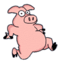 images Piggy Gif Transparent running pig sticker running pig pink