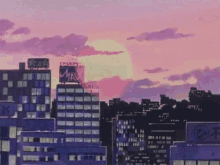 pic Anime Sunset Background Gif animated sunset gifs tenor