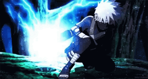 wallpapers Lightning Blade Kakashi Chidori Gif tenor