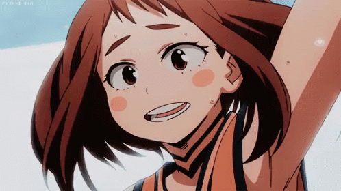images Kawaii Mha Kawaii Ochako Uraraka kawaii my gif kawaii my hero