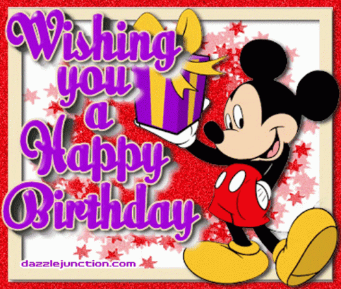 Mickey Mouse Happy Birthday Wishes Gifs Tenor