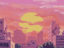 picture Anime Sunset Background Gif animated sunset gifs tenor