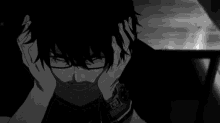 images Gif Pfp Discord Anime Black And White black haired anime male gifs tenor