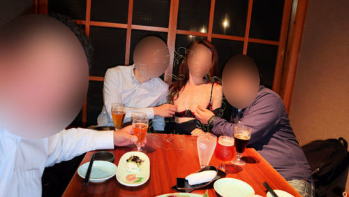 人妻彼女レナvol.08　第１回オフ会（居酒屋編）　【個人撮影】