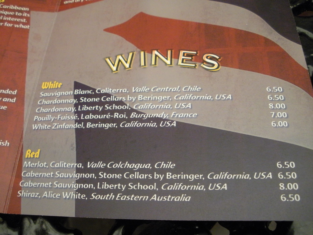 Freedom Of The Seas Bar Menu With Prices Rod Flickr