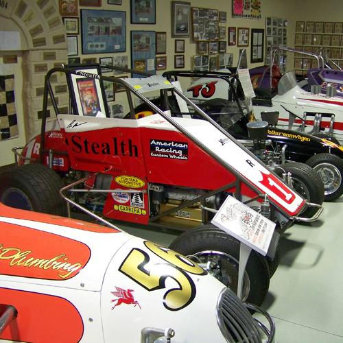 High banks hall of fame and national midget auto racing museum in