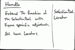 An example of a CRC card