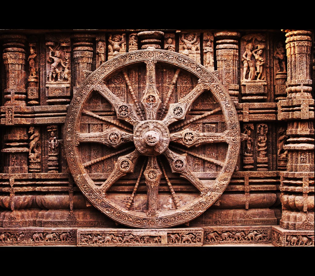 Konark sun temple wheel