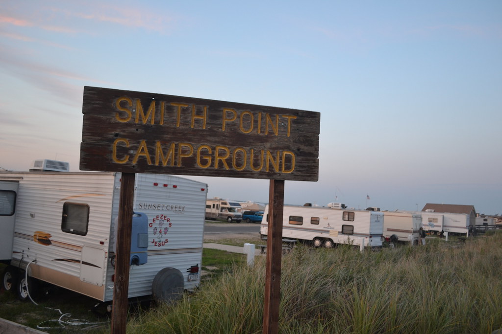 Smith point campground sign