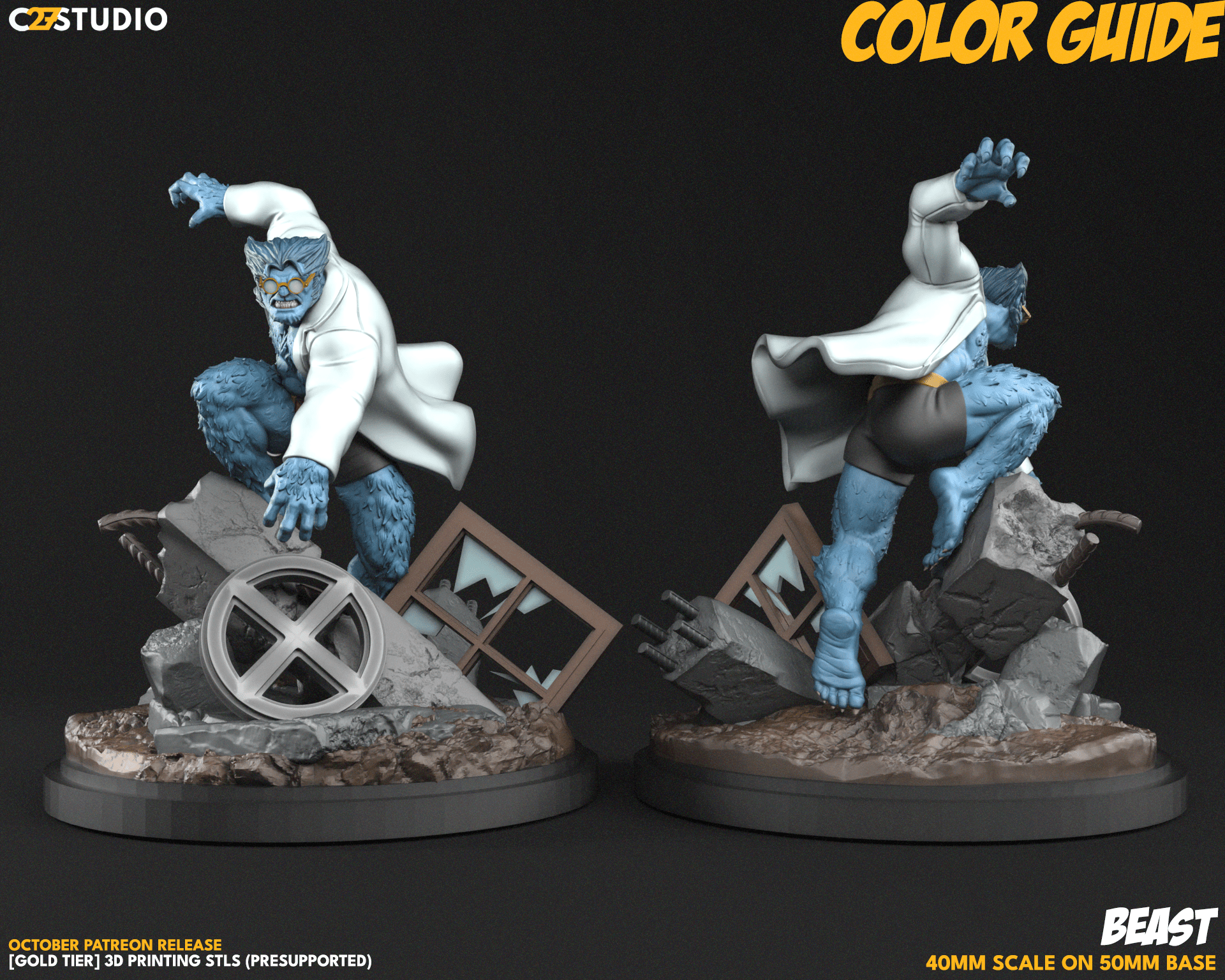 Dr. Squatch | Beast 3D Printing Miniature STL - C27 Studio