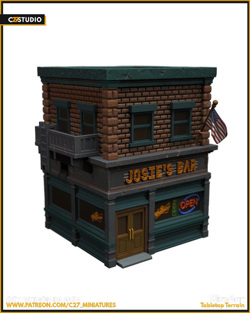 DiveBar | DevilsBlock | Terrain STL