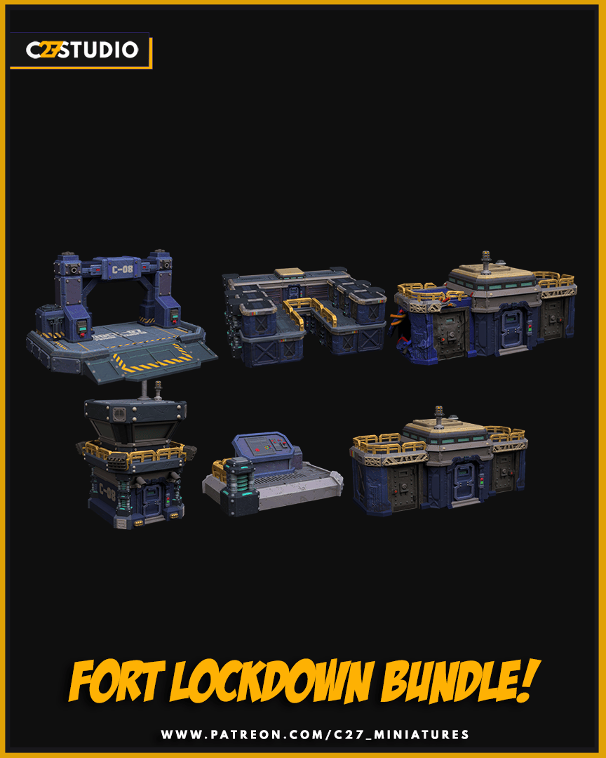 FortLockdown Bundle | Terrain STL