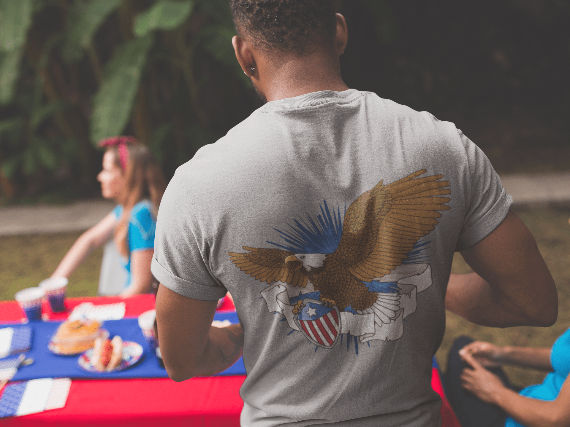 Eagle Flying 4th of July