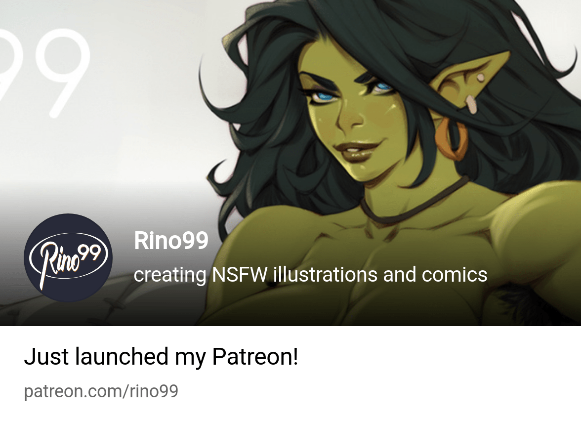 Rino99 | creating NSFW illustrations and comics | Patreon
