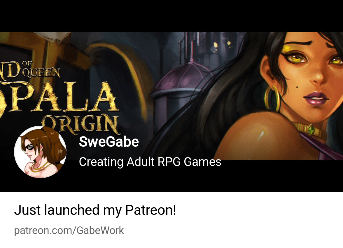 SweGabe | Creating Adult RPG Games | Patreon