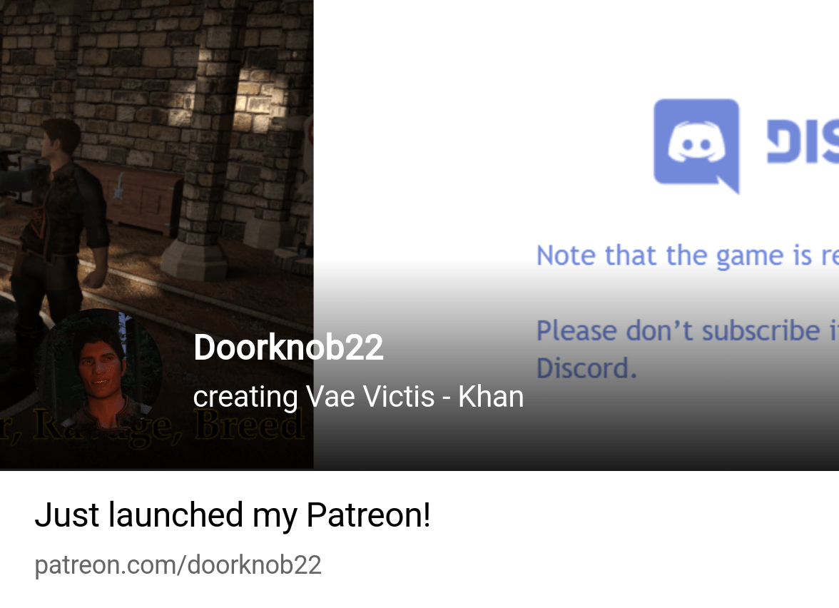 Doorknob22 | creating Vae Victis - Khan | Patreon