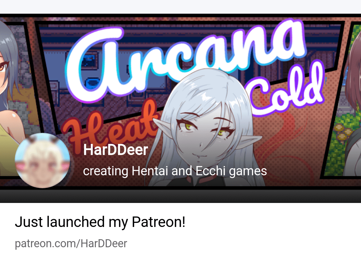 HarDDeer | creating Hentai and Ecchi games | Patreon