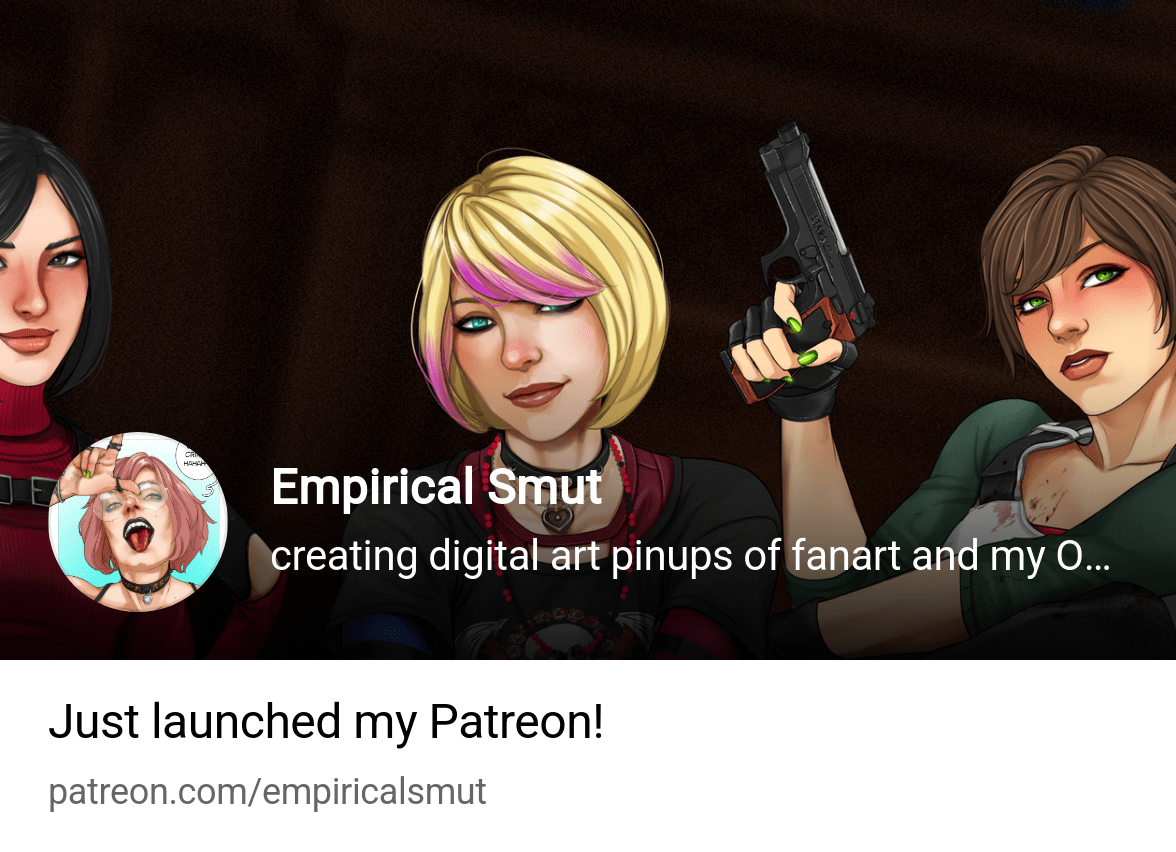 Empirical Smut | creating digital illustrations, fanart, and pinups |  Patreon