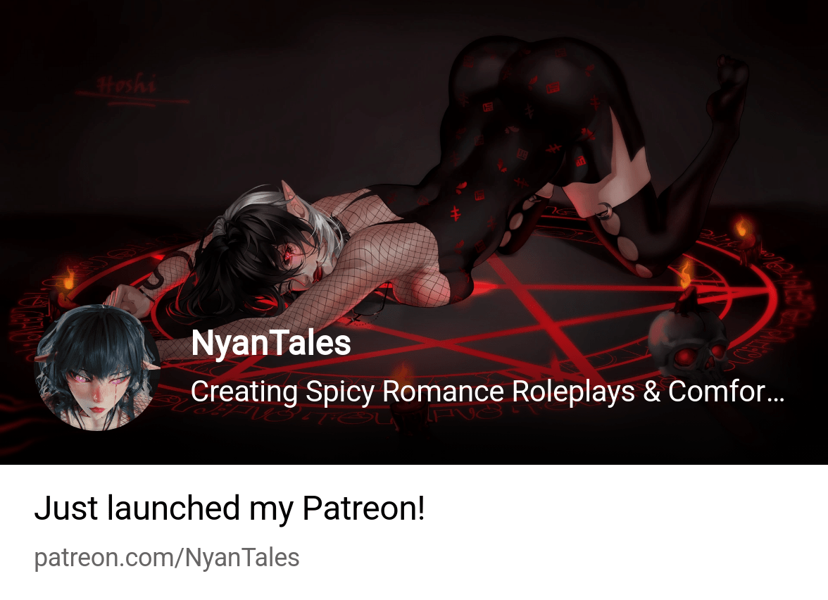 NyanTales ASMR | Creating NSFW roleplay & comfort audios | Patreon