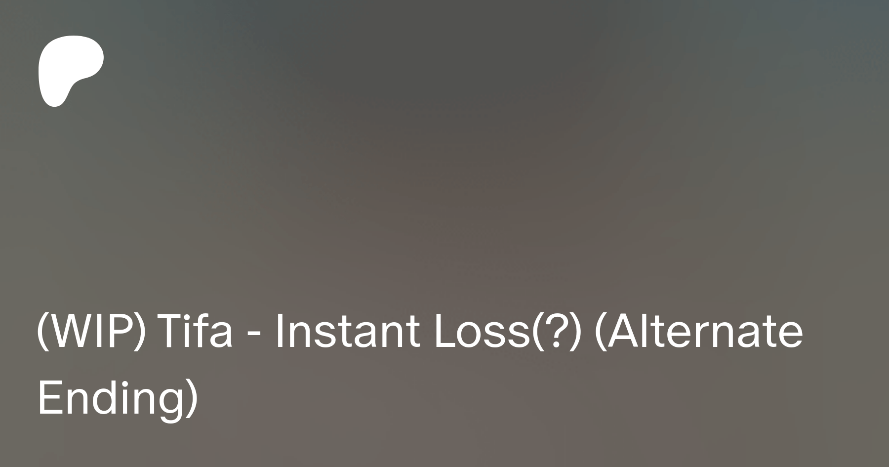 WIP) Tifa - Instant Loss(?) (Alternate Ending) | Patreon